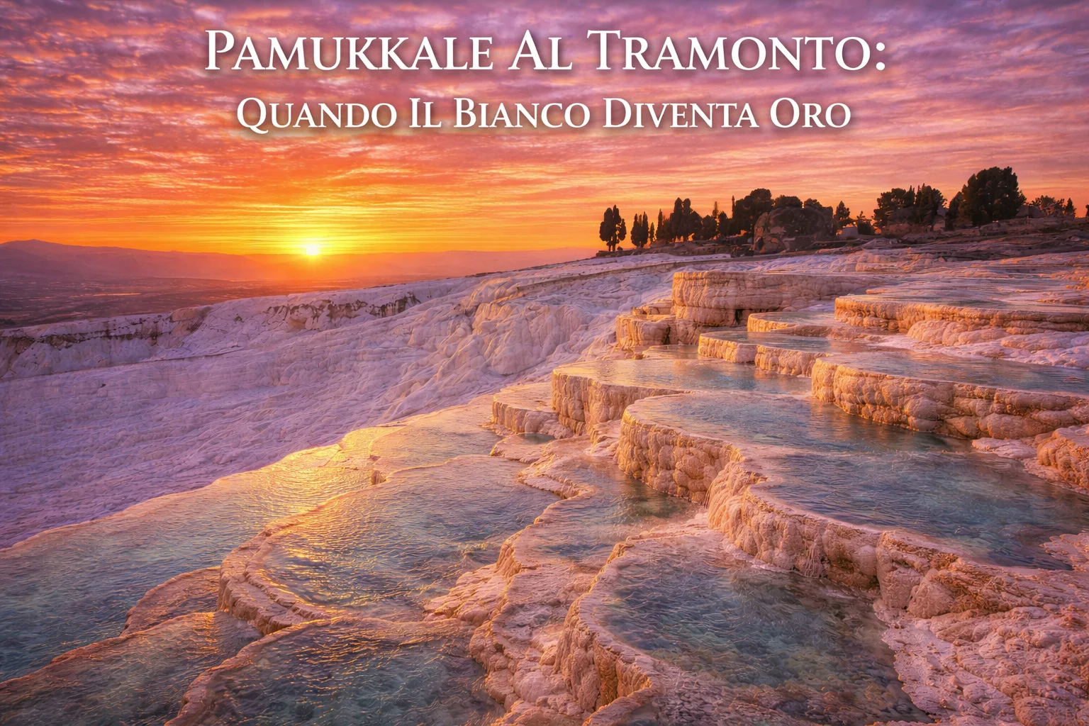 Pamukkale al Tramonto: Quando il Bianco Diventa Oro